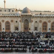 مائدة إفطار جماعي في رحاب جامع بني أمية في حلب